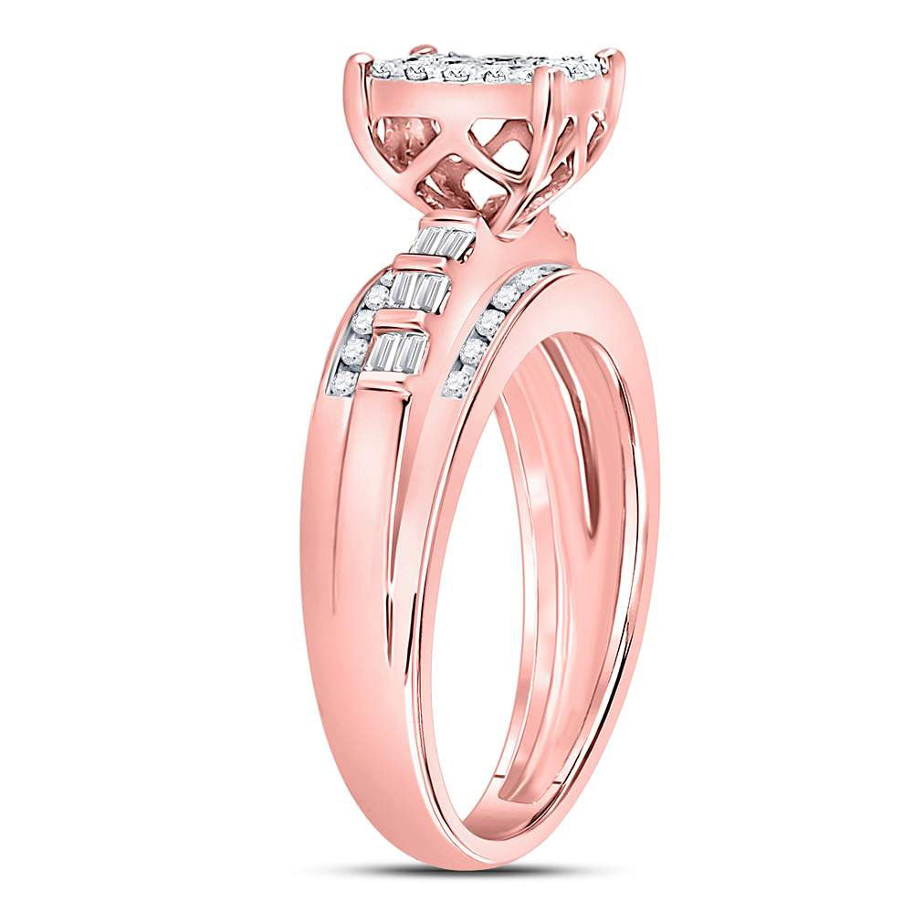10Kt Rose Gold 1/2Ctw-Dia Cindy Ring (4.33 grams)