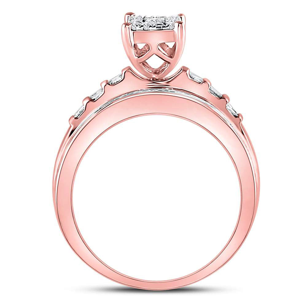 10Kt Rose Gold 1/2Ctw-Diamond Cindy Ring (4.33 grams)