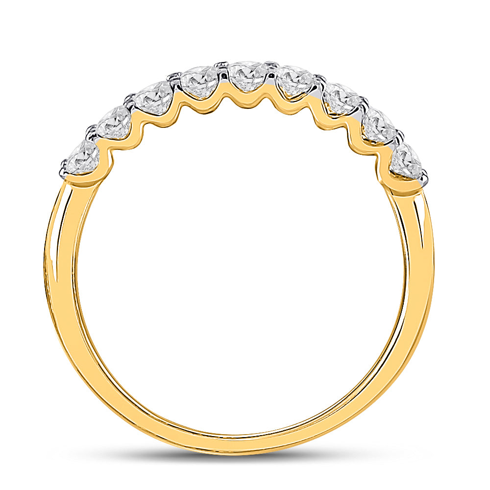 1/2Ctw-Dia Ana M Fashion High Ladies Wedding Band (1.19 grams)