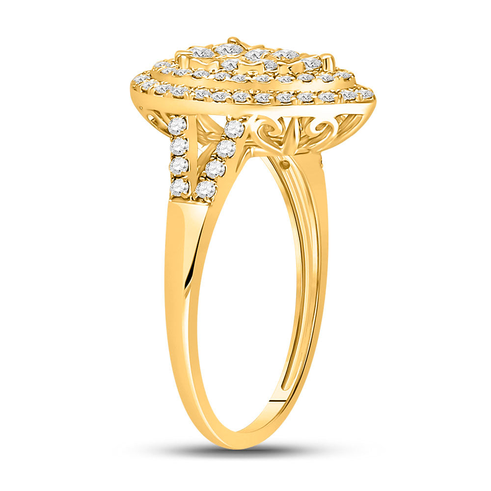 14Kt Yellow Gold 1 Ctw-Dia Ana M Fashion Ring (3.37 grams)