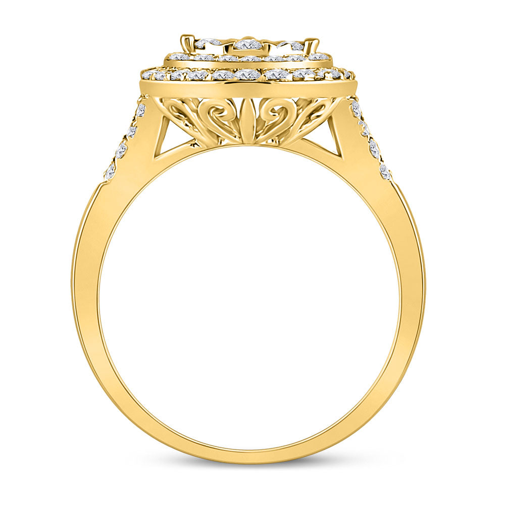 14Kt Yellow Gold 1 Ctw-Dia Ana M Fashion Ring (3.37 grams)