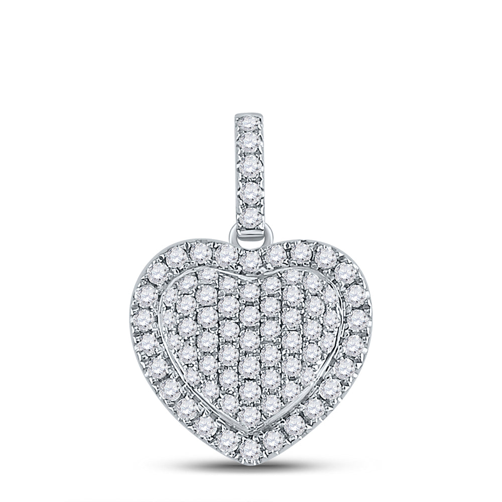 1/2Ctw-Dia Cn Heart Pendant (1.15 grams)