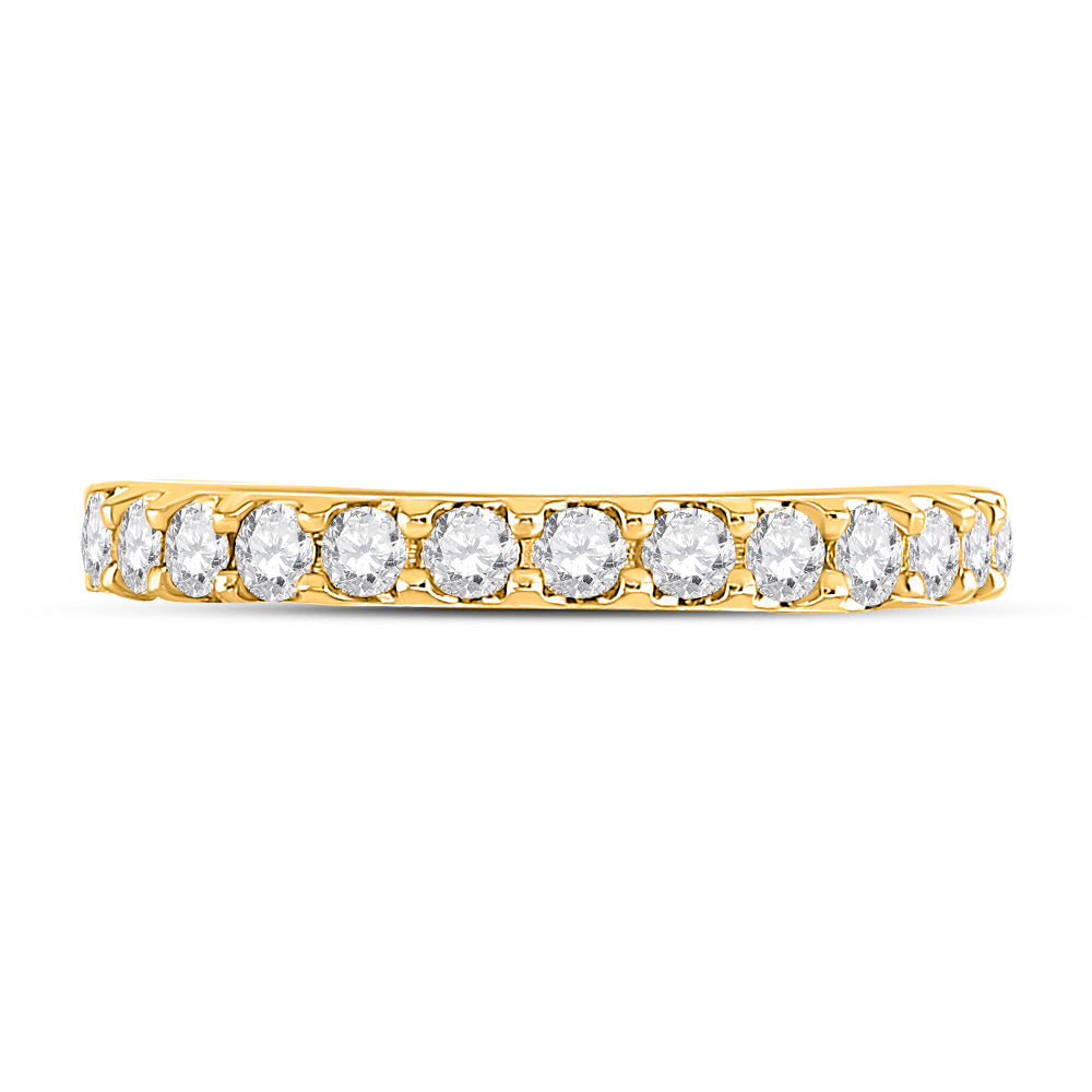 14Kt Yellow Gold 1/2 Ctw Diamond Ana M Ladies Accuset Band Ana M (2.25 grams)