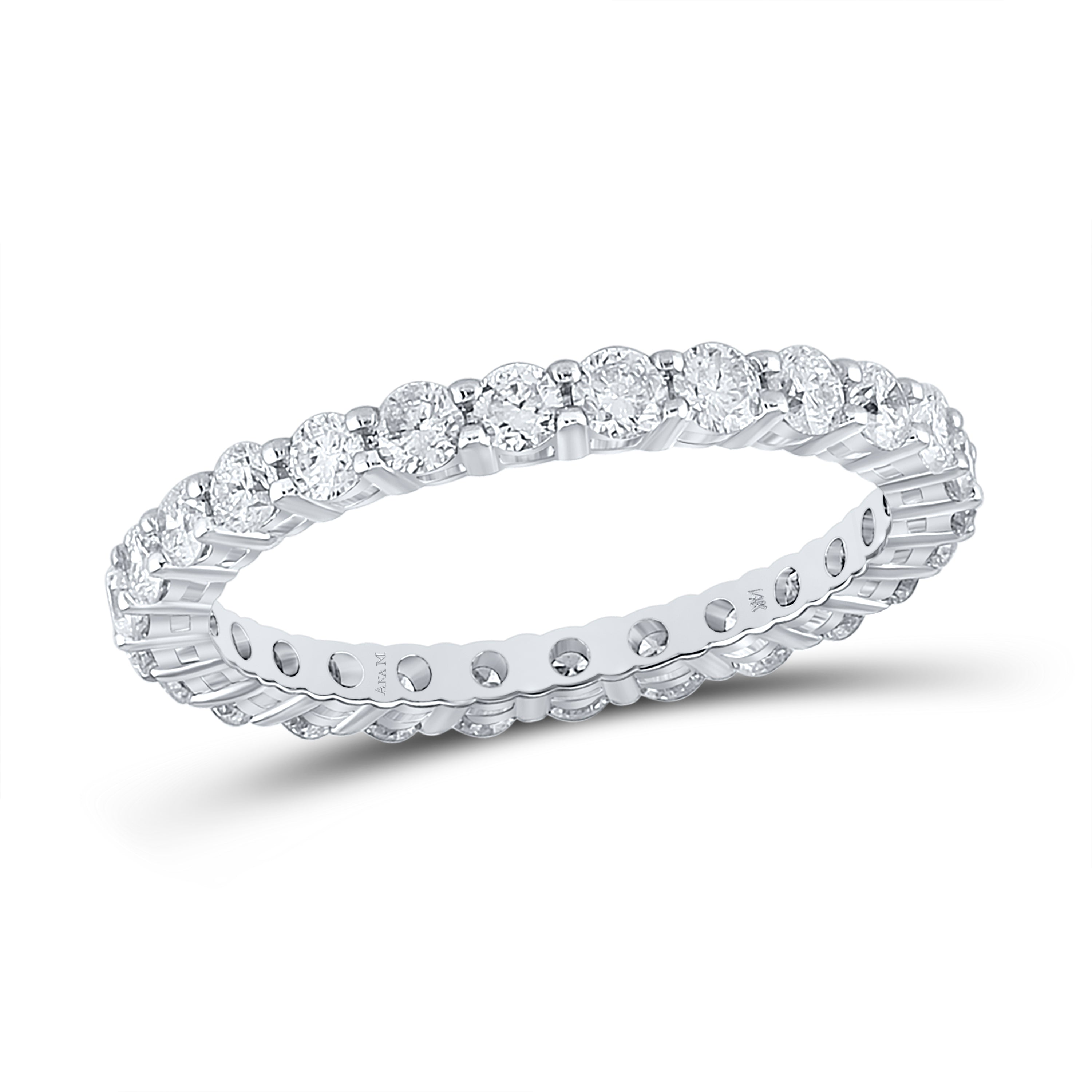14Kt White Gold 1 1/2 Ctw Diamond Eternity Band (2.02 grams)