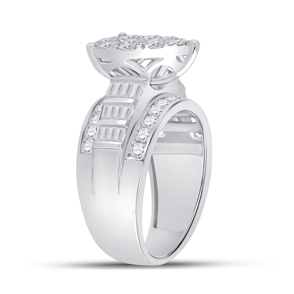 10Kt White Gold 2 Ctw-Dia Cindy Ring (6.24 grams)