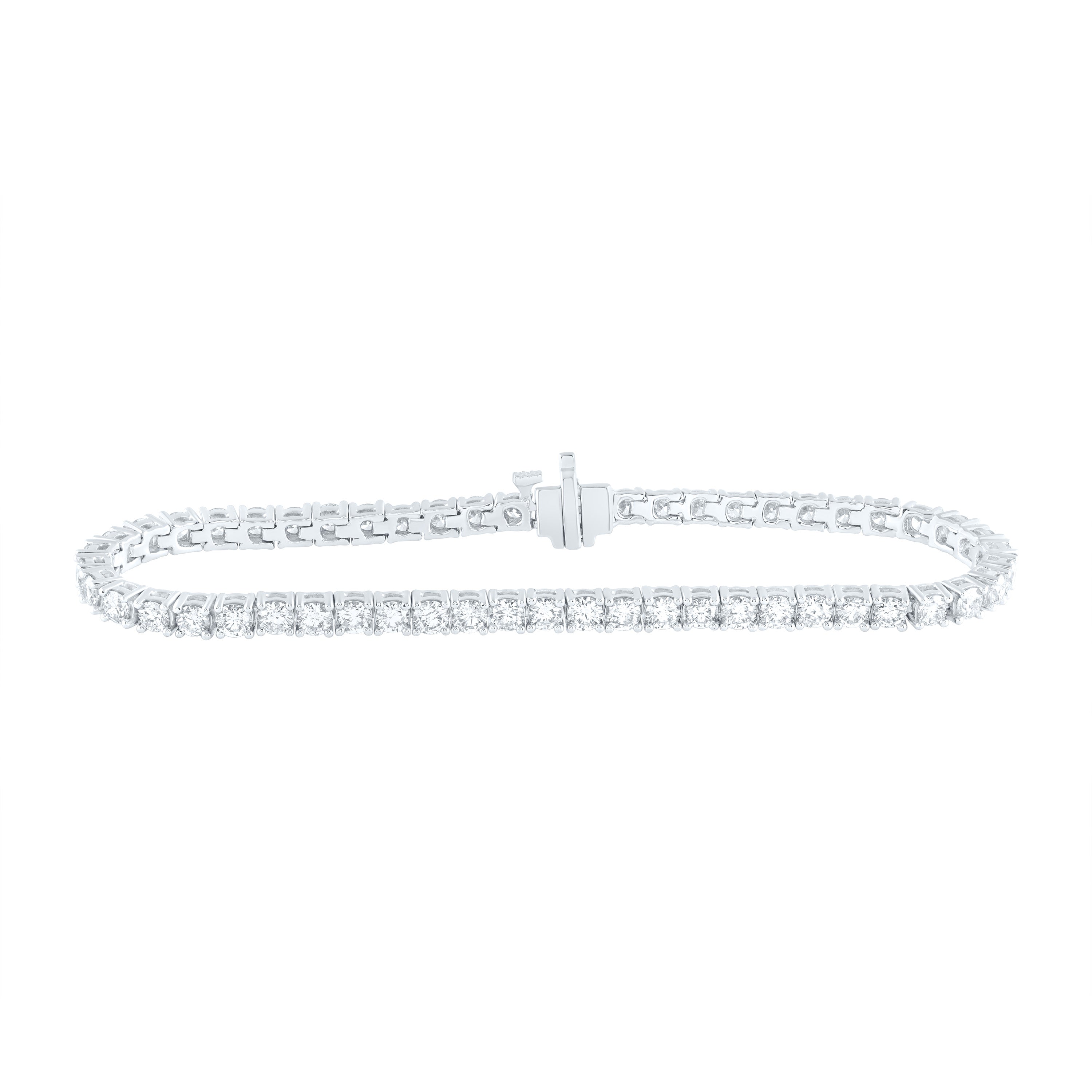 14Kt White Gold 5 1/4Ctw-Dia Ana M Tennis Bracelet (11.72 grams)