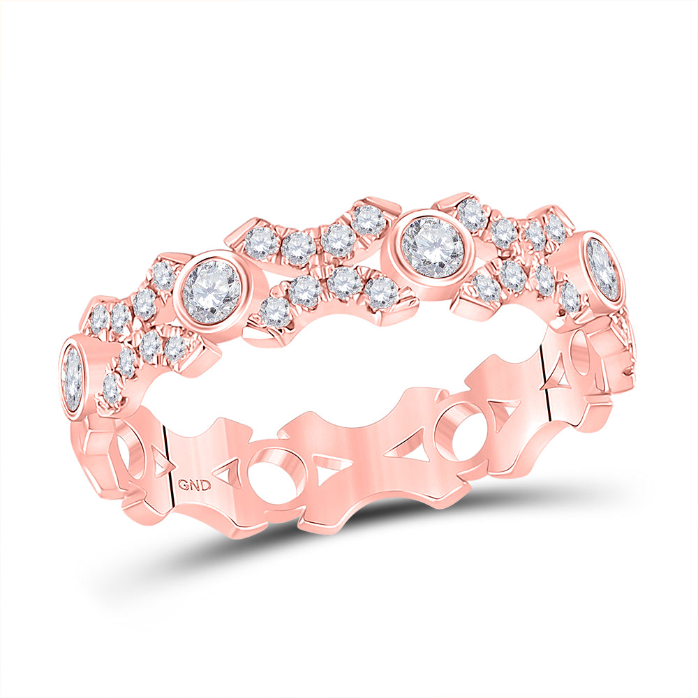 1/2Ctw-Dia Ana M Stackable Band (1.89 grams)