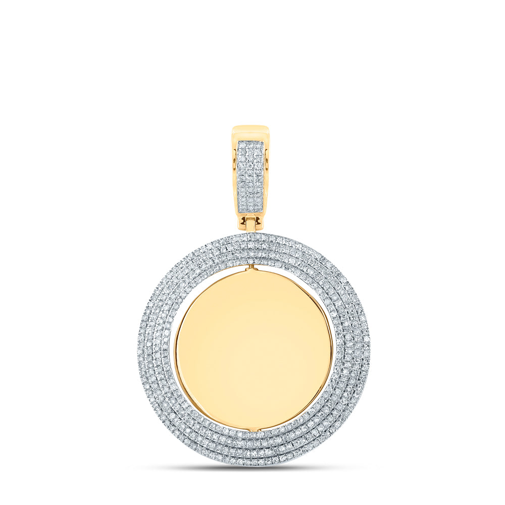 14Kt Yellow Gold 1 Ctw-Dia Mens Charm (14.57 grams)