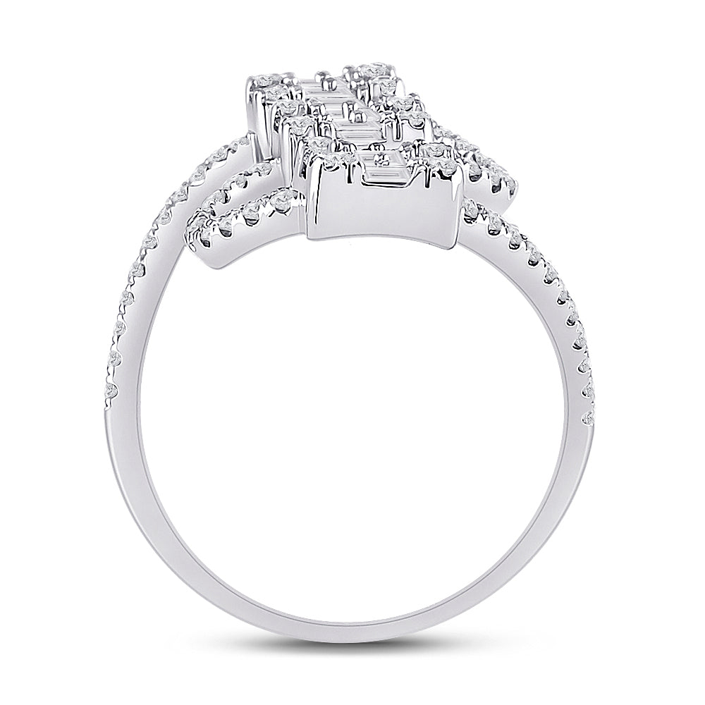 14Kt White Gold 1 Ct-Dia Ana M  Diana Ring (4.82 grams)