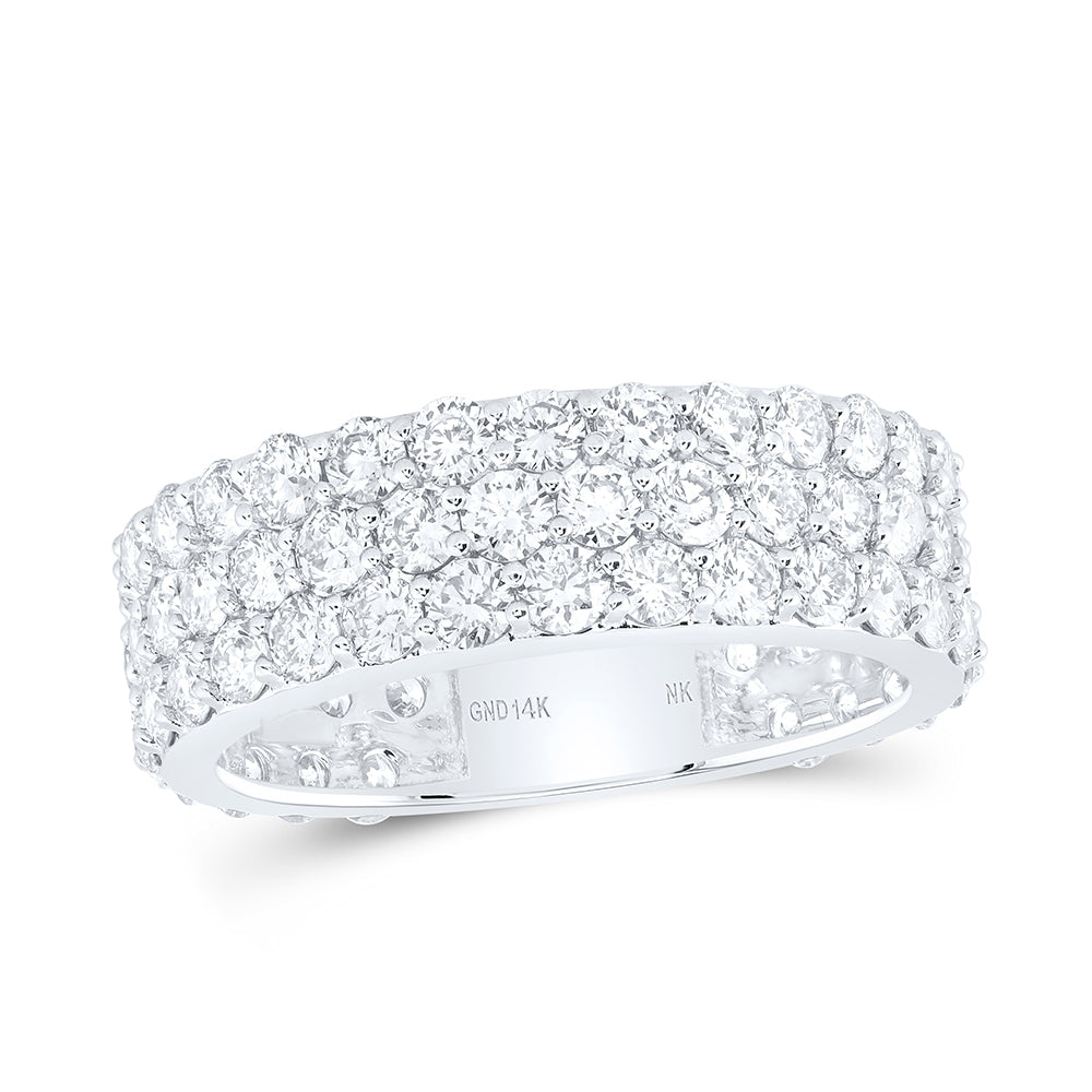 2 7/8Ct-Dia Nk High Ladies Wedding Band (3.42 grams)