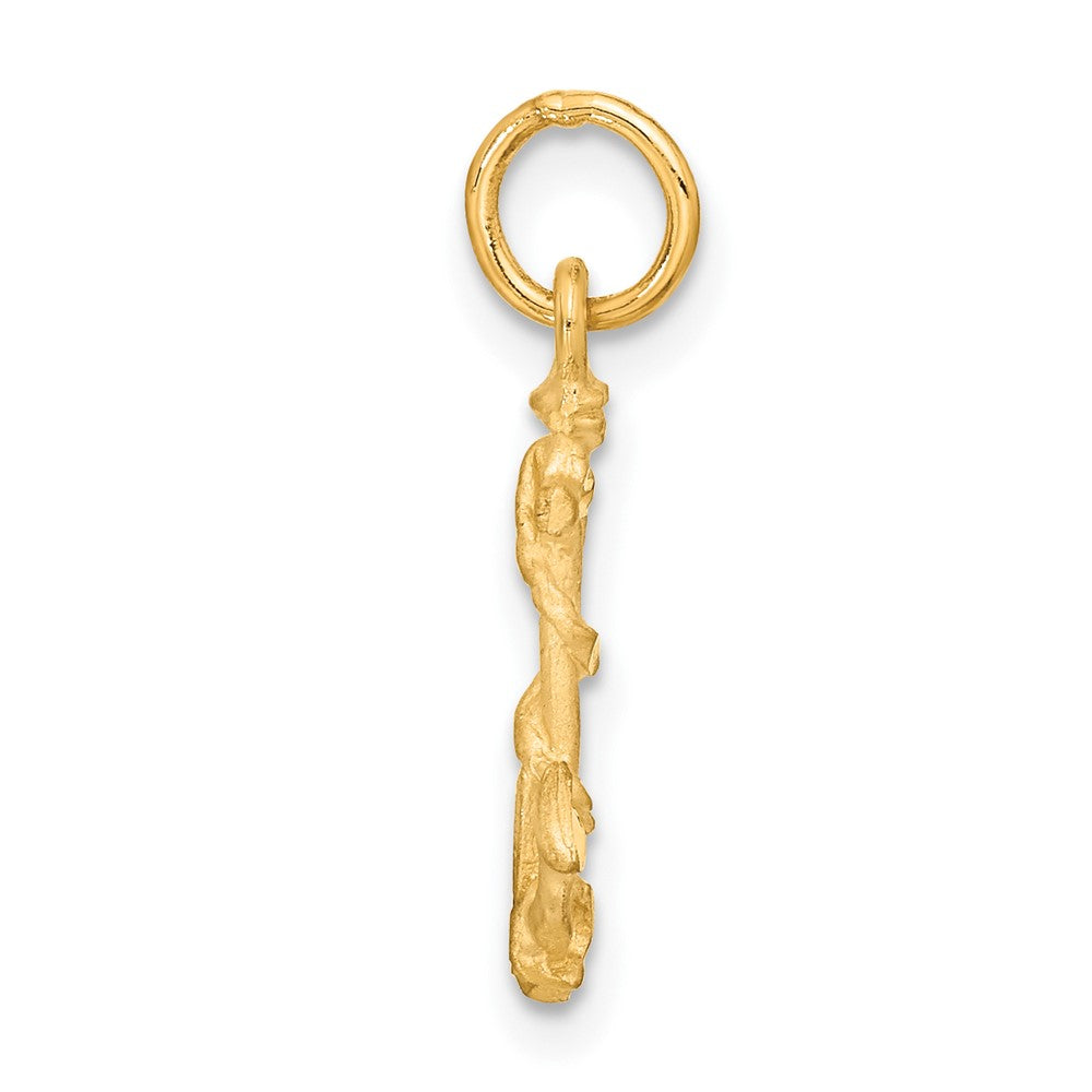 14k Yellow Gold 10 mm Anchor Charm (0.83 grams)