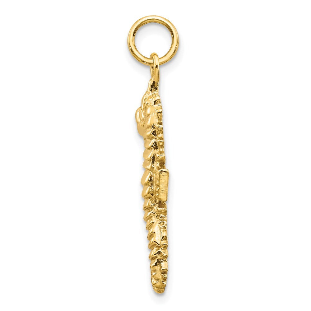 14k Yellow Gold 13 mm Seahorse Charm (2.09 grams)