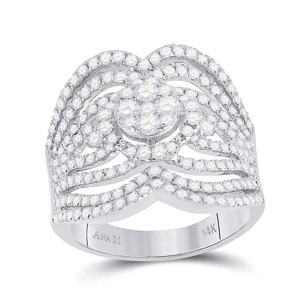 1 3/4Ct-Dia Ana M Fashion Ring (10.35 grams)