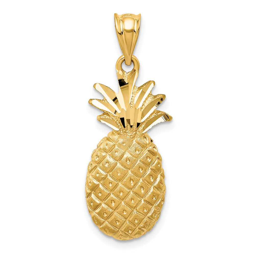 14k Yellow Gold 11 mm Pineapple Charm (3.18 grams)