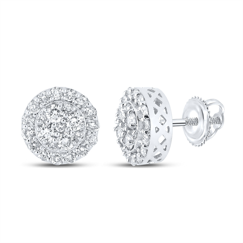 7/8Ctw-Dia Nk Round Earring (1.63 grams)