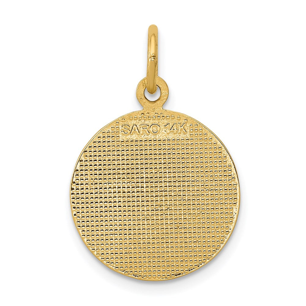 14k Yellow Gold 15 mm nion Charm (1.65 grams)