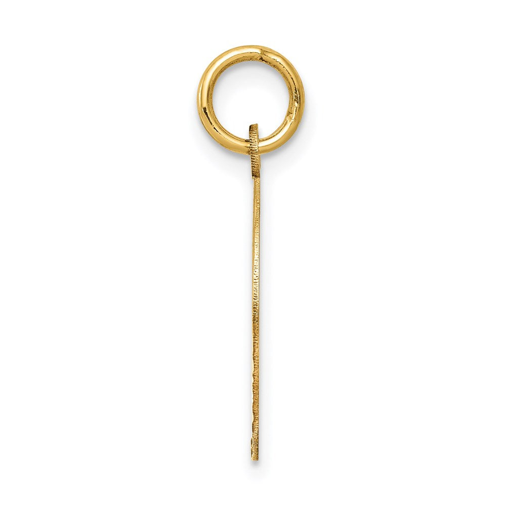 14k Yellow Gold 15 mm Confirmation w/Dove Medal Charm (1.26 grams)