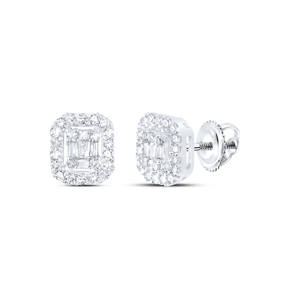 1/4Ctw-Dia Nk Baguette Earring (1.05 grams)