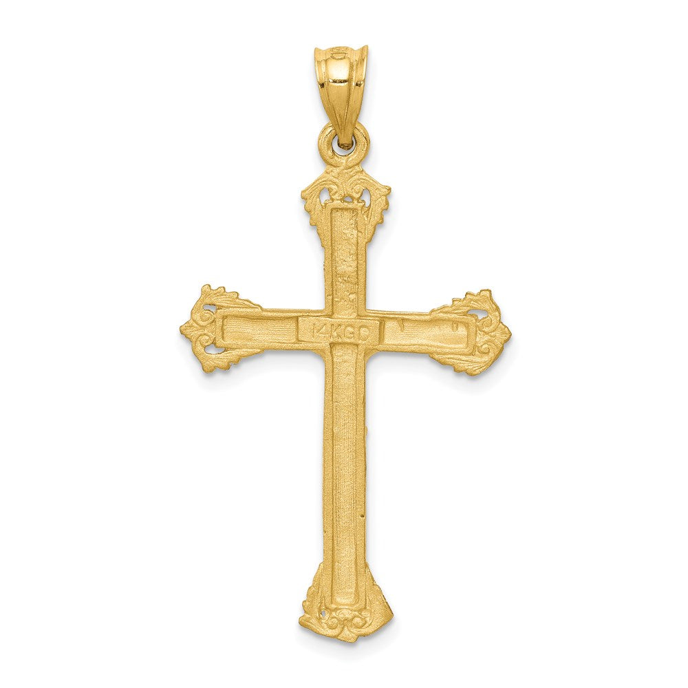 14k Yellow Gold 23 mm Jesus Crucifix Charm (2.6 grams)