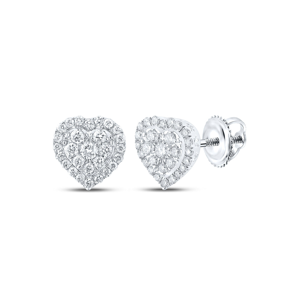 1/4Ctw-Diamond Heart Earring (1.06 grams)