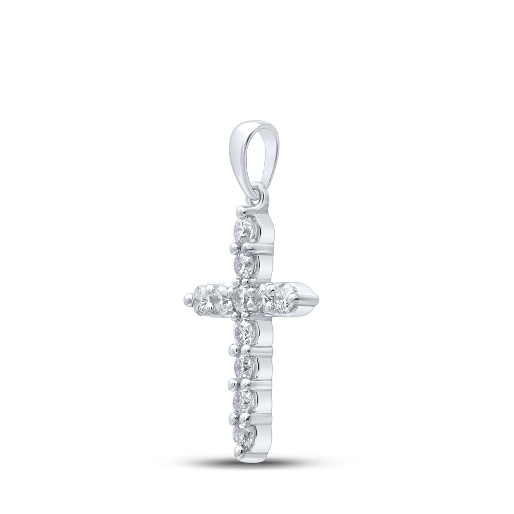 1/2Ctw-Dia Cn Cross Pendant (1.21 grams)