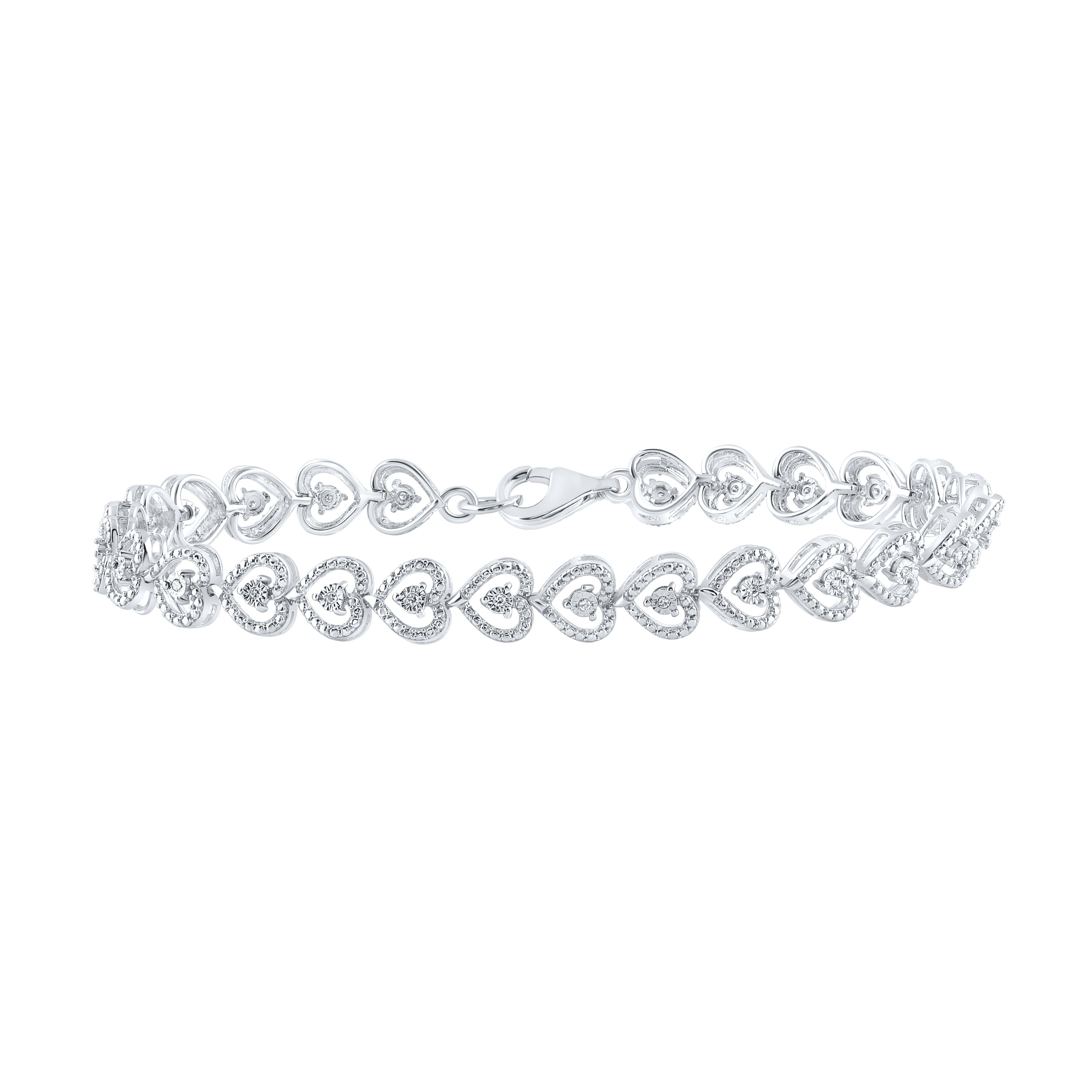 1/10Ctw-Dia P2 Gift Bracelet (9.45 grams)