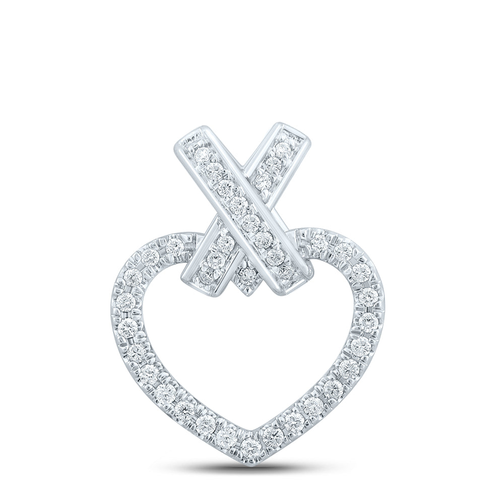1/4Ctw-Dia Cn Heart Pendant (1.69 grams)