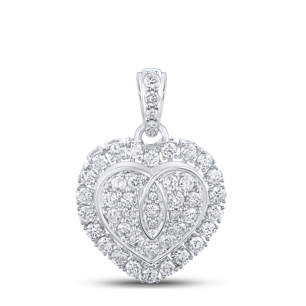1Ctw-Dia Cn Fashion Heart Pendant (2.53 grams)