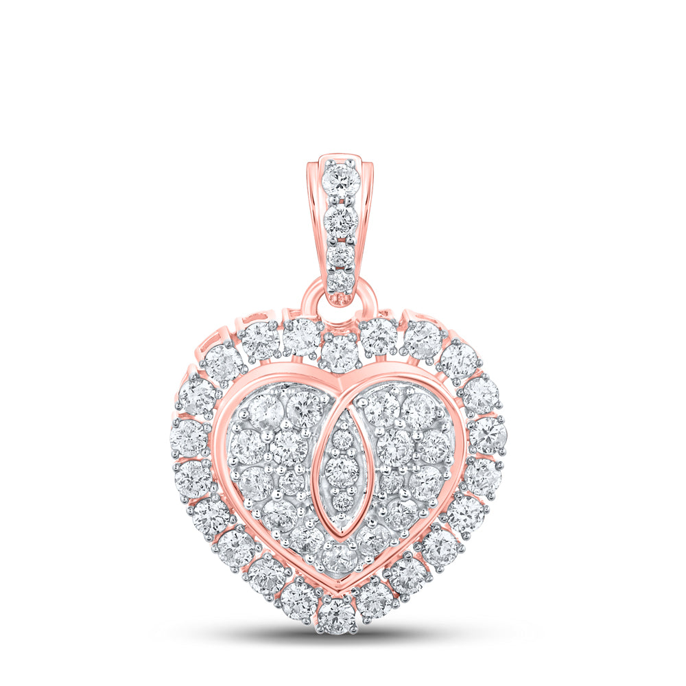1Ctw-Dia Cn Fashion Heart Pendant (2.53 grams)