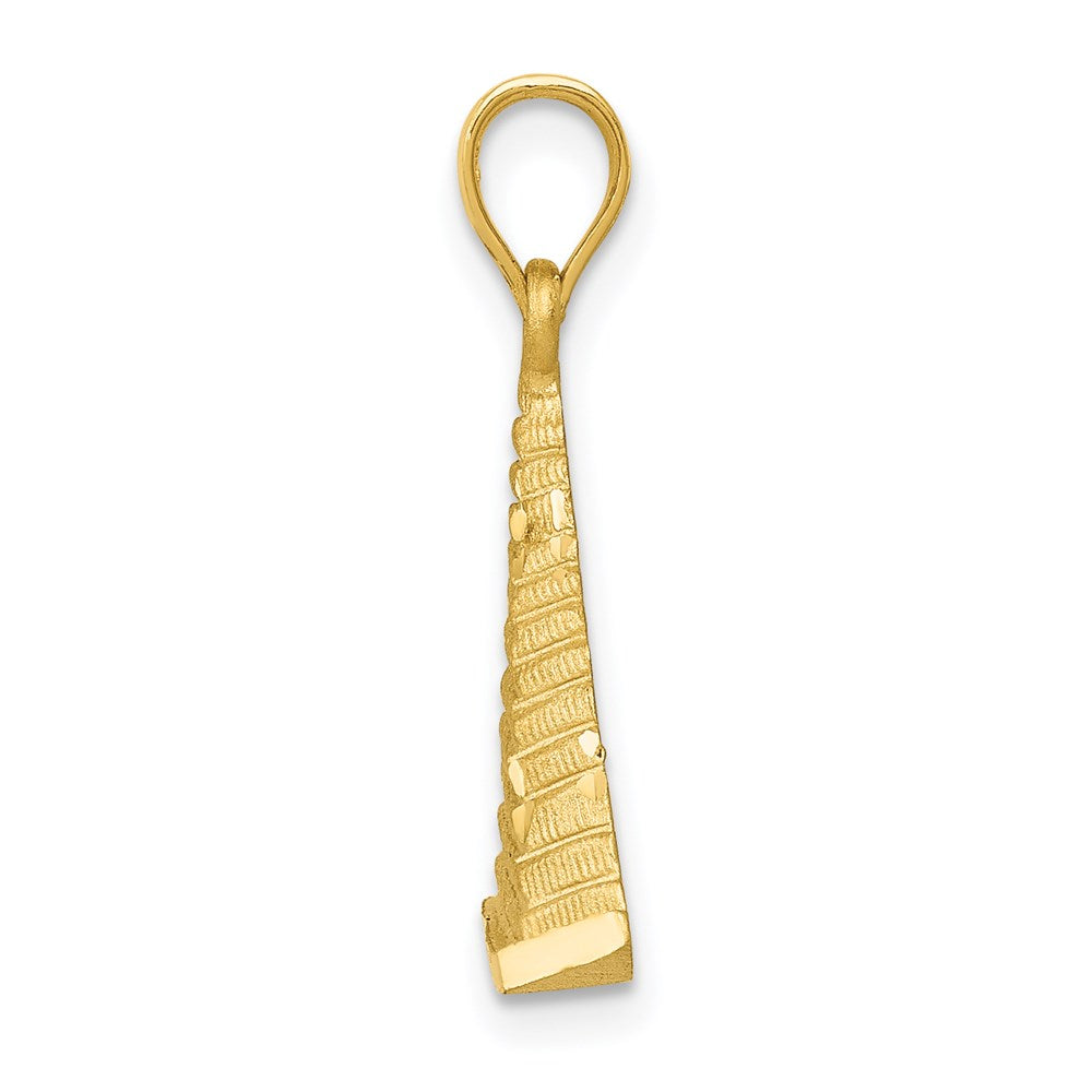14k Yellow Gold 20 mm Pyramid Charm (2.42 grams)