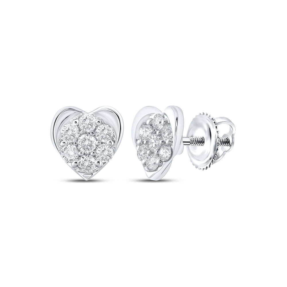 1/4Ctw-Dia Cn Heart Earring (0.74 grams)