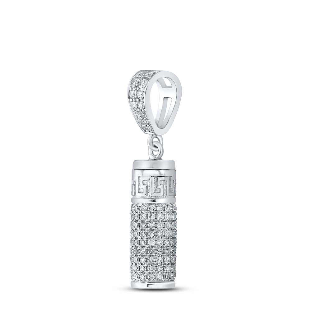 1 Ctw-Dia Nk "Urn" Mens Charm (4.6 grams)