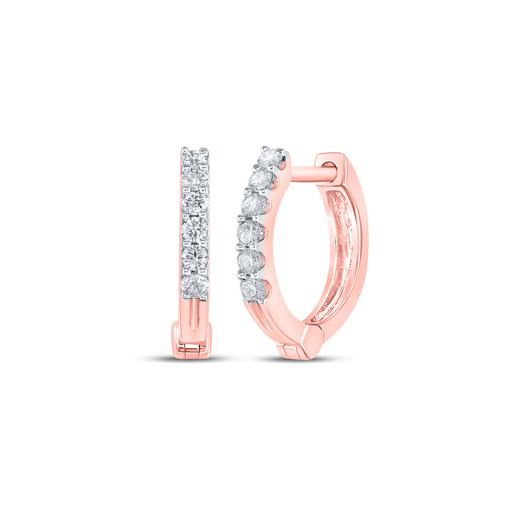1/10Ctw-Dia Cn Hoops Earring (0.97 grams)
