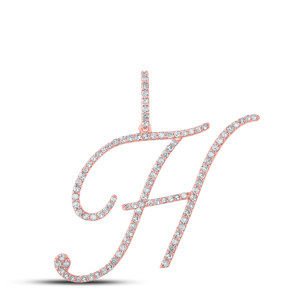5/8Ctw-Dia P1 Initial "H" Gift Pendant (2.15 grams)