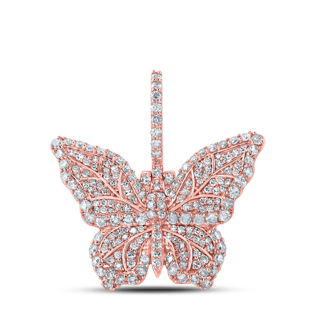 1 1/2Ctw-Dia Nk Butterfly Mens Charm (3.82 grams)