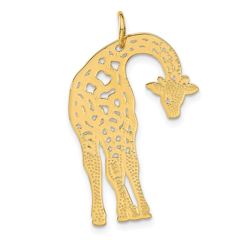 14k Yellow Gold 20 mm Giraffe Charm (2.14 grams)