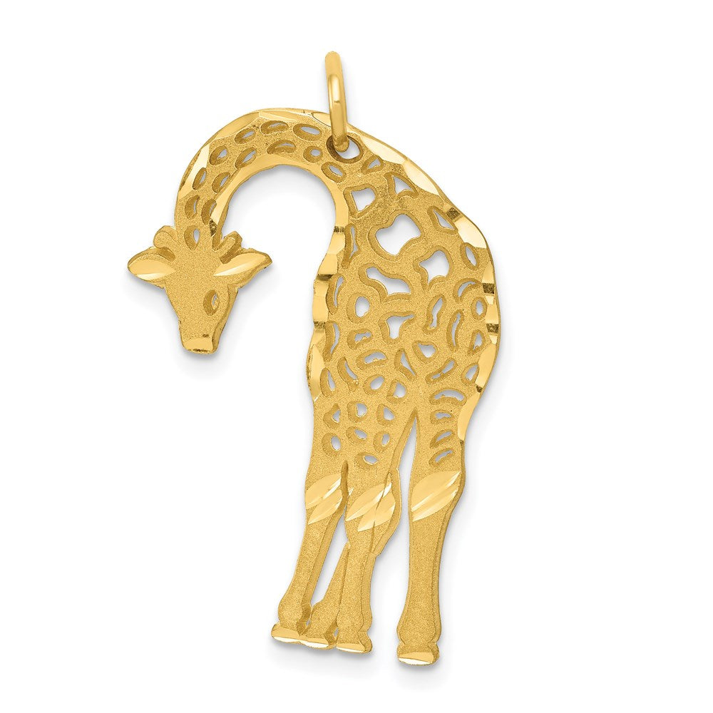 14k Yellow Gold 20 mm Giraffe Charm (2.14 grams)
