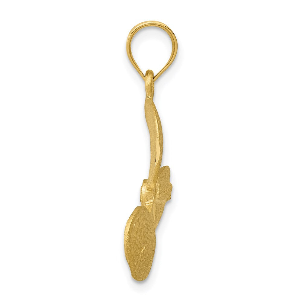 14k Yellow Gold 20 mm Propeller Pendant (1.99 grams)