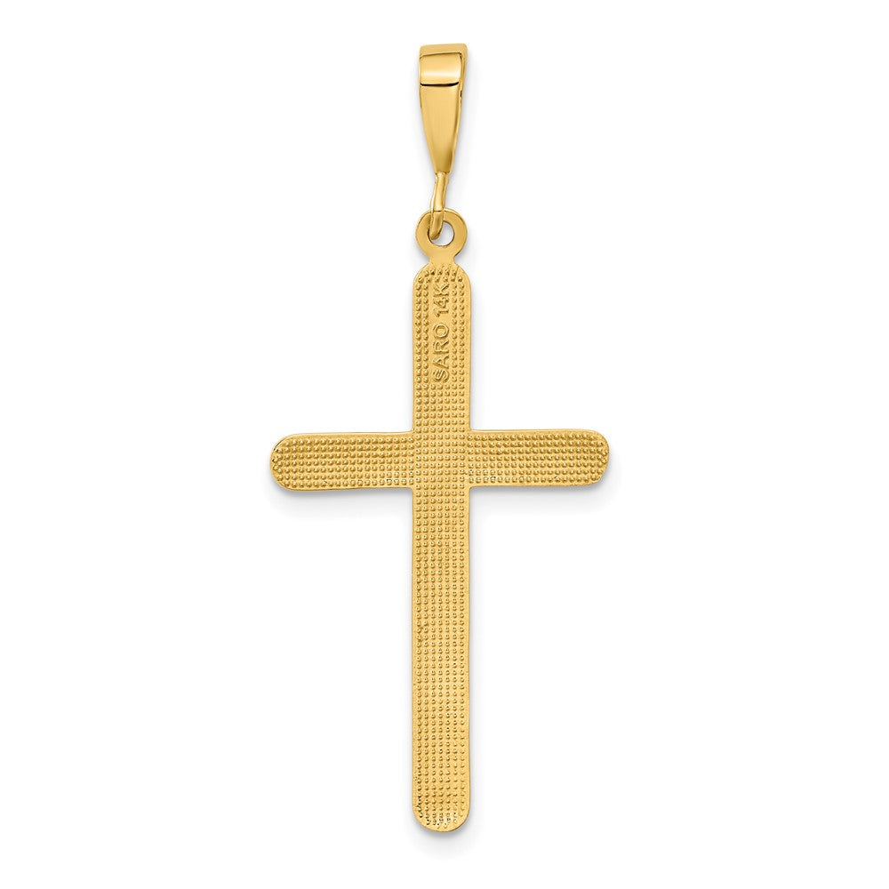14k Yellow Gold 19.25 mm Cross Pendant (2.45 grams)