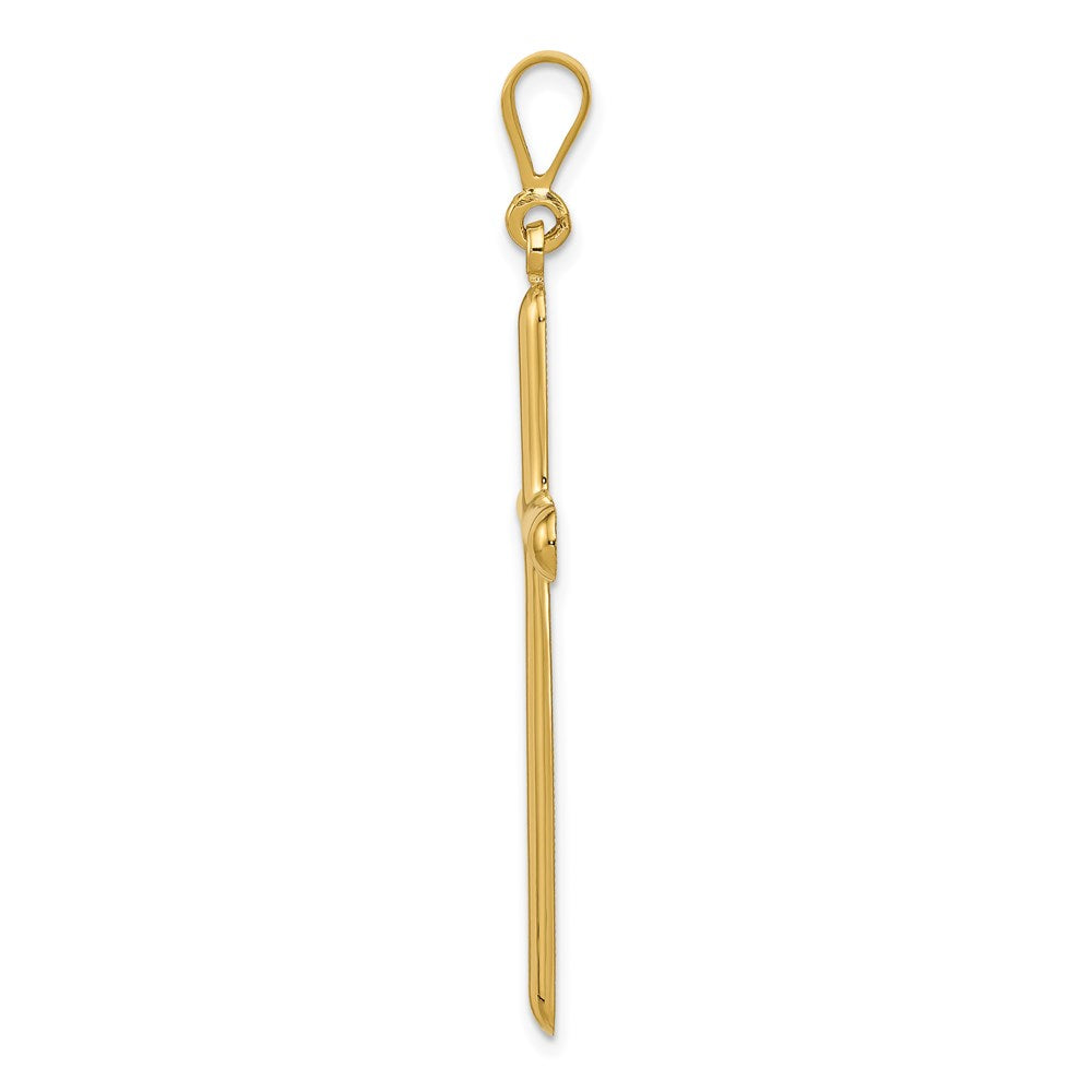 14k Yellow Gold 23 mm Cross Pendant (3.64 grams)