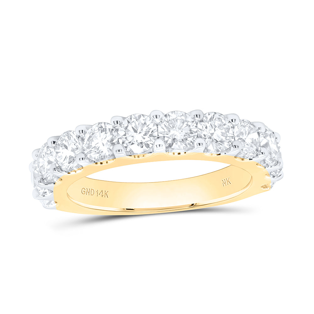 14Kt Yellow Gold 2Ctw Diamond Ladies Band (5.45 grams)