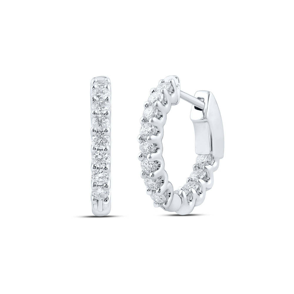 1 Ctw-Dia Nk Hoops Earring (4.53 grams)