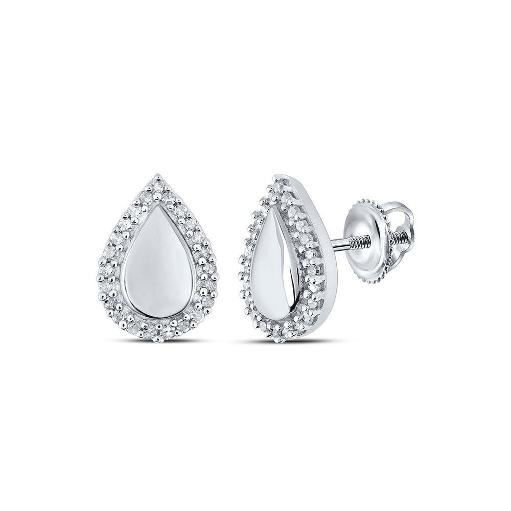 1/8Ctw-Dia P2 Gift Pear Earring (1.5 grams)