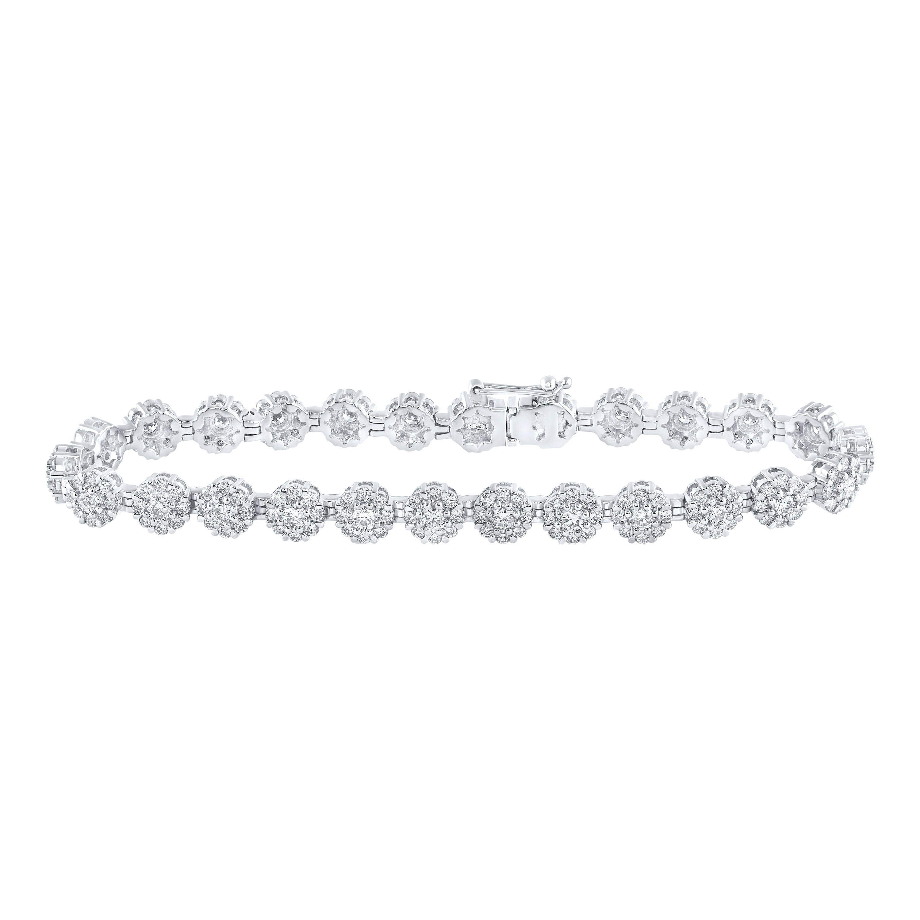 4 3/4Ctw-Dia Nk Ladies Bracelet (7 Inch) (13.26 grams)