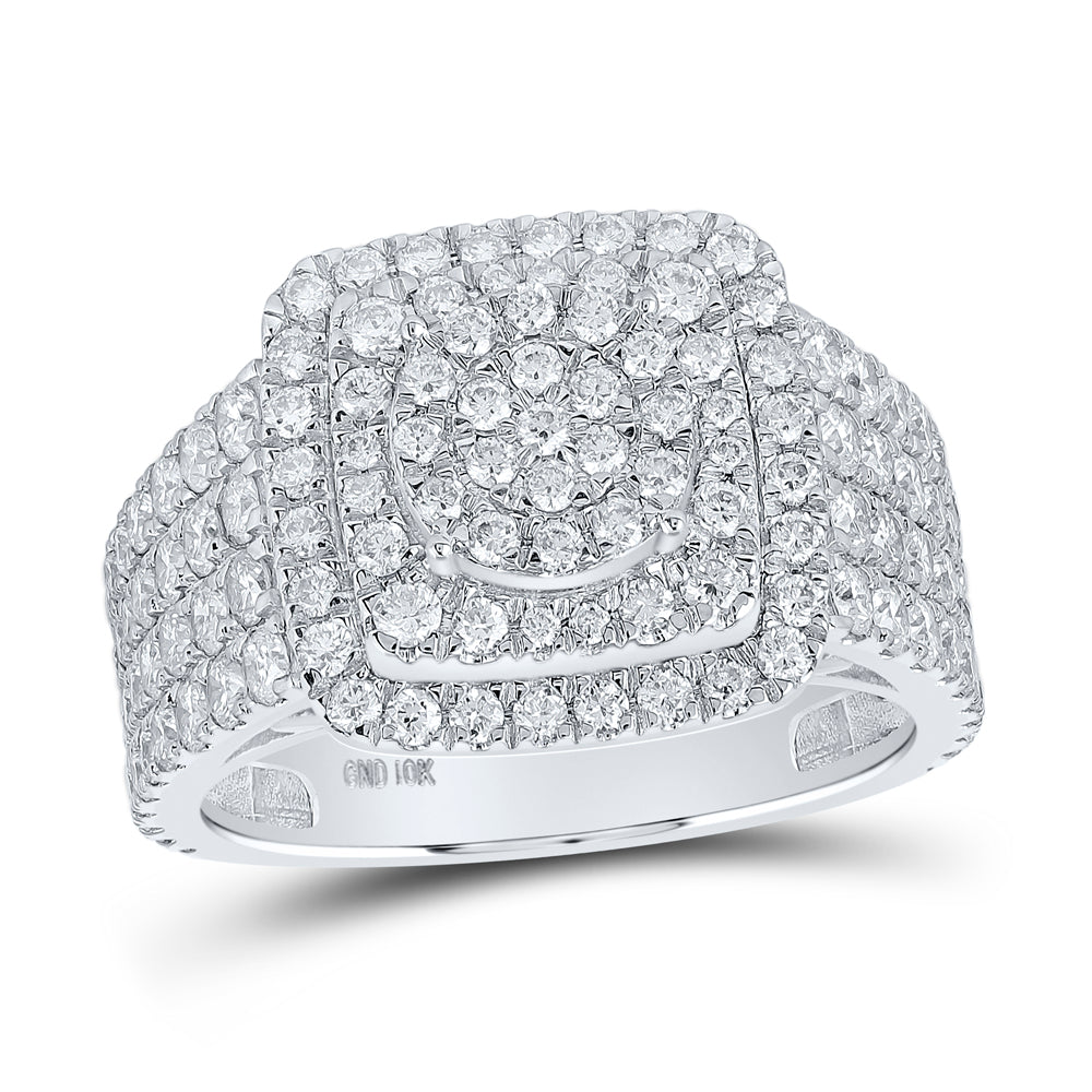 10Kt White Gold 2 1/2Ctw-Dia Cn Fashion Ring (7.03 grams)