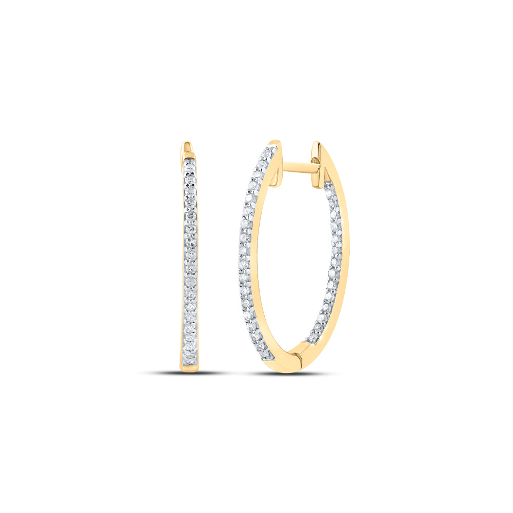 1/4Ctw-Dia P1 Gift Hoop Earring (2.1 grams)
