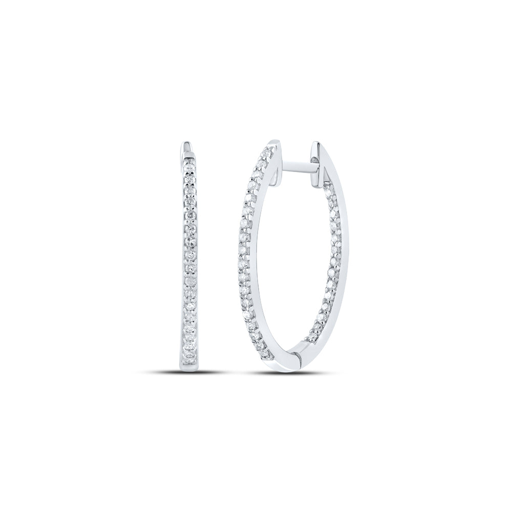 1/4Ctw-Dia P1 Gift Hoop Earring (2.1 grams)