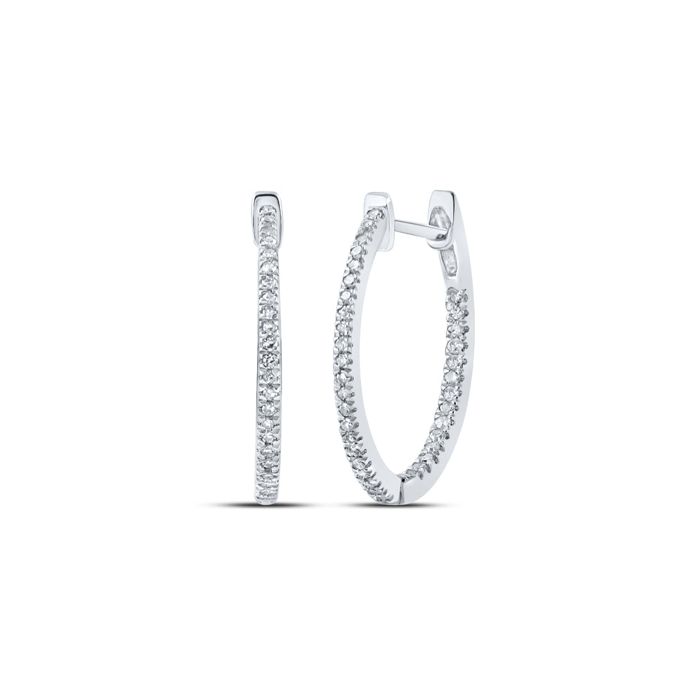 1/4Ctw-Dia P1 Gift Hoop Earring (1.66 grams)