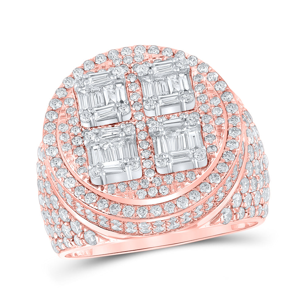 3 7/8Ctw-Dia Nk Mens Ring (9.84 grams)