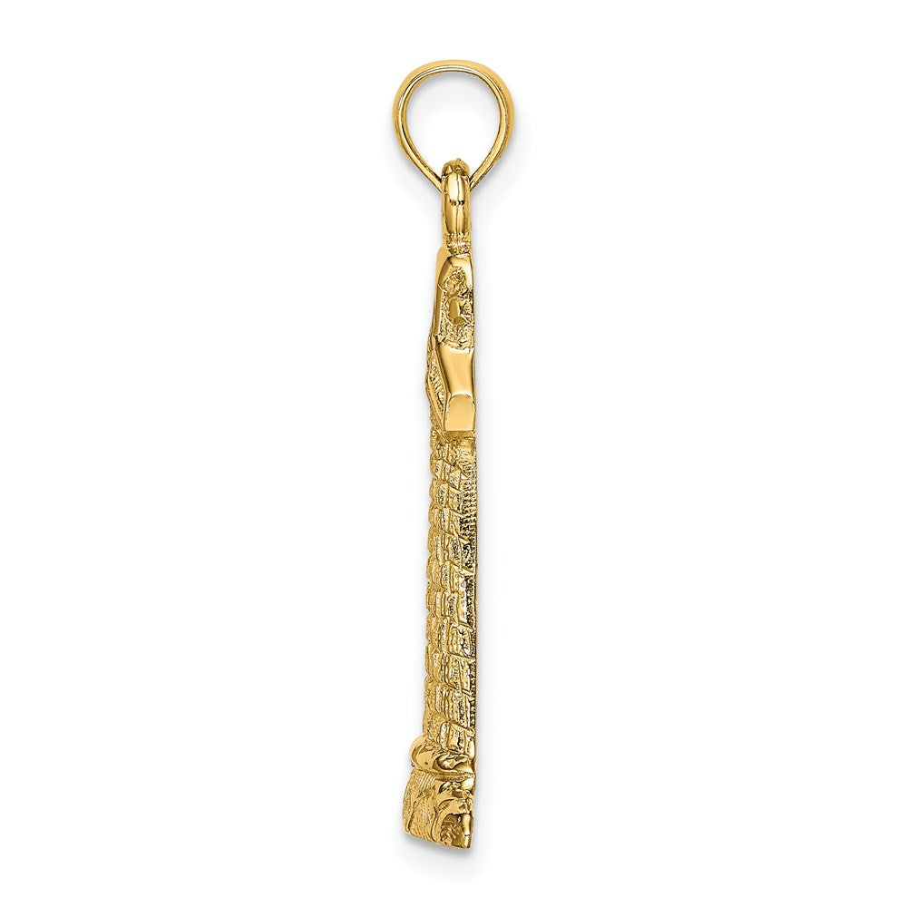 14k Yellow Gold 14 mm Lighthouse Charm (2.05 grams)